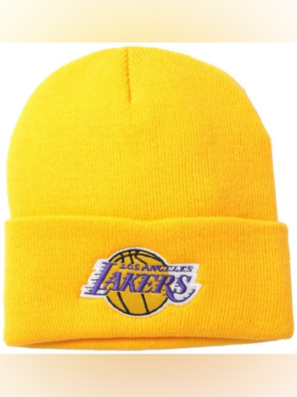 NBA Team Cuffed Beanie Winter Hat Cap
Yellow Lakers